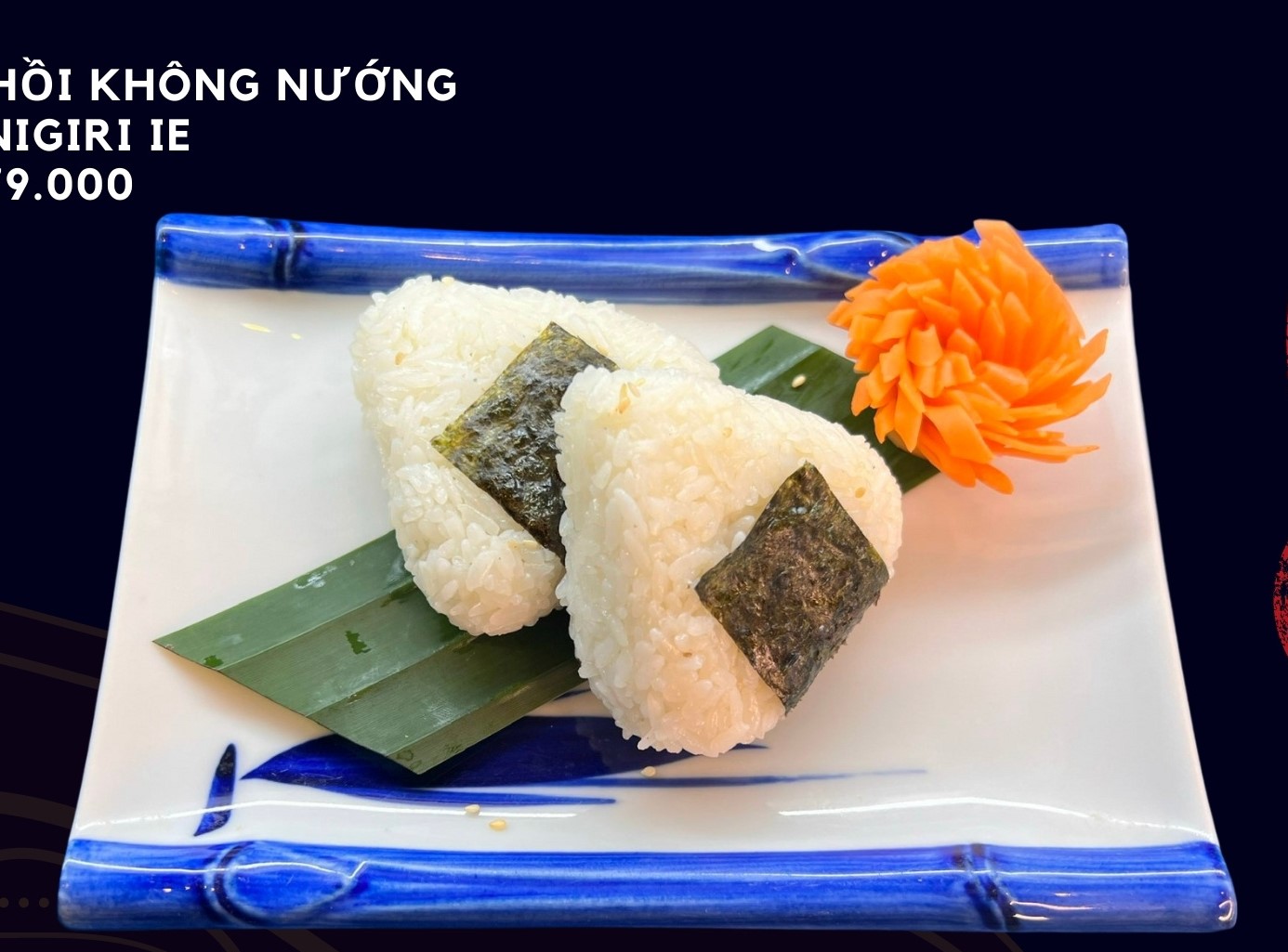 H37. Cơm nắm cá hồi không nướng Sake onigiri ie